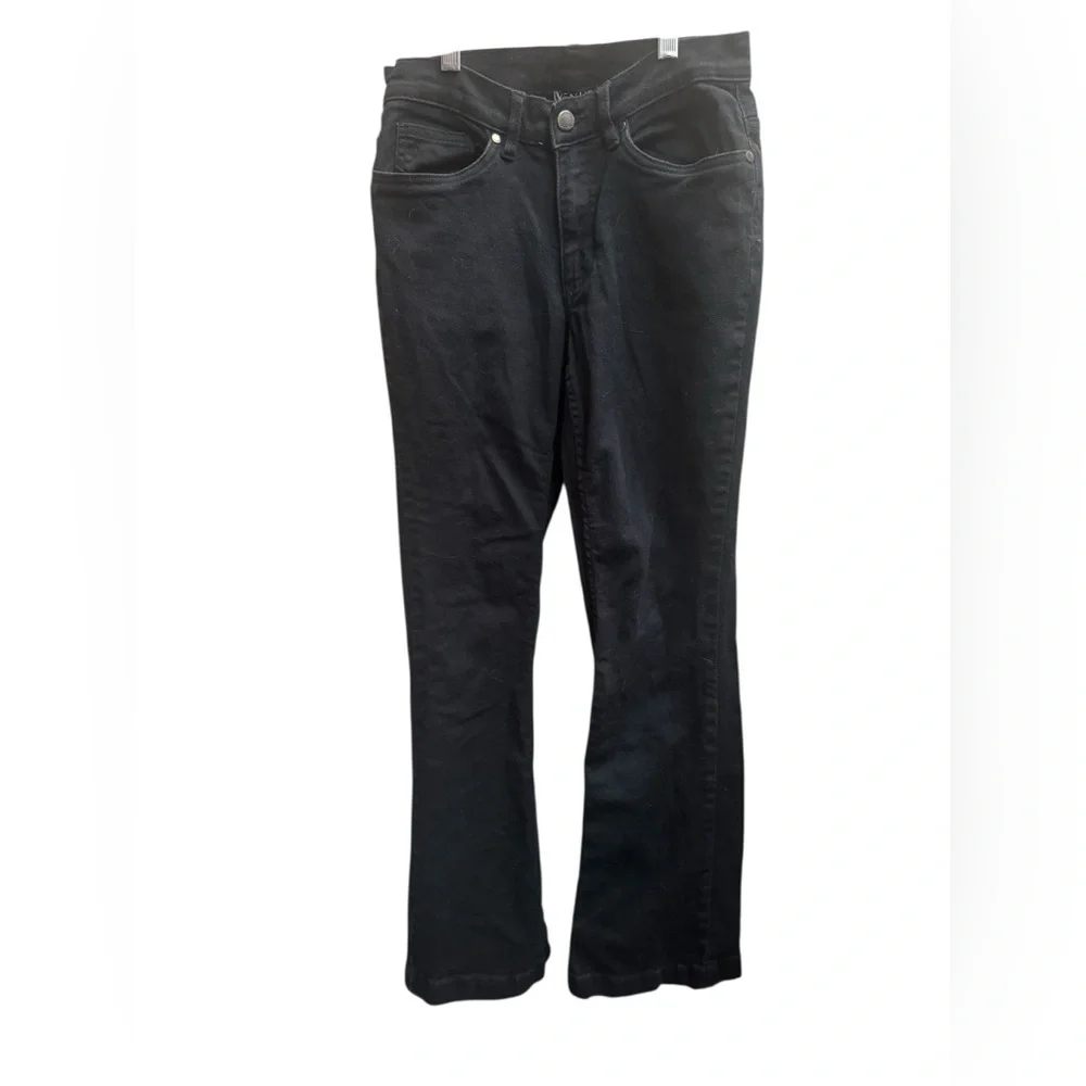 VENUS Women’s Black Cotton Stretch Boot Cut Jeans Festival Concert size 2S EUC